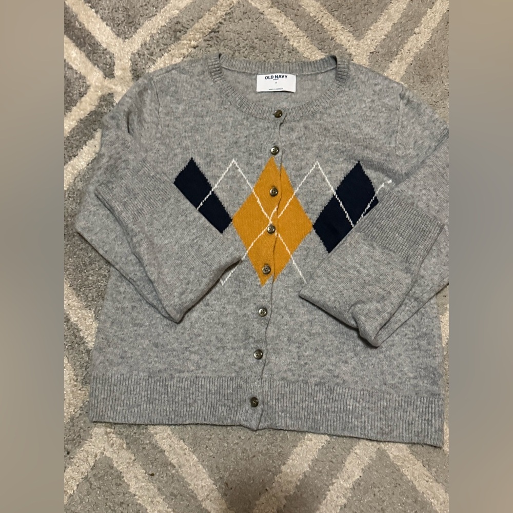 Old Navy Gray Cardigan with Button Detail